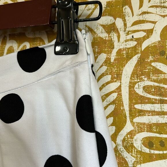 NWT Eva Franco Sold Out Stunning Polka Dot Pleated Draped Midi Skirt size XXS - Picture 7 of 10